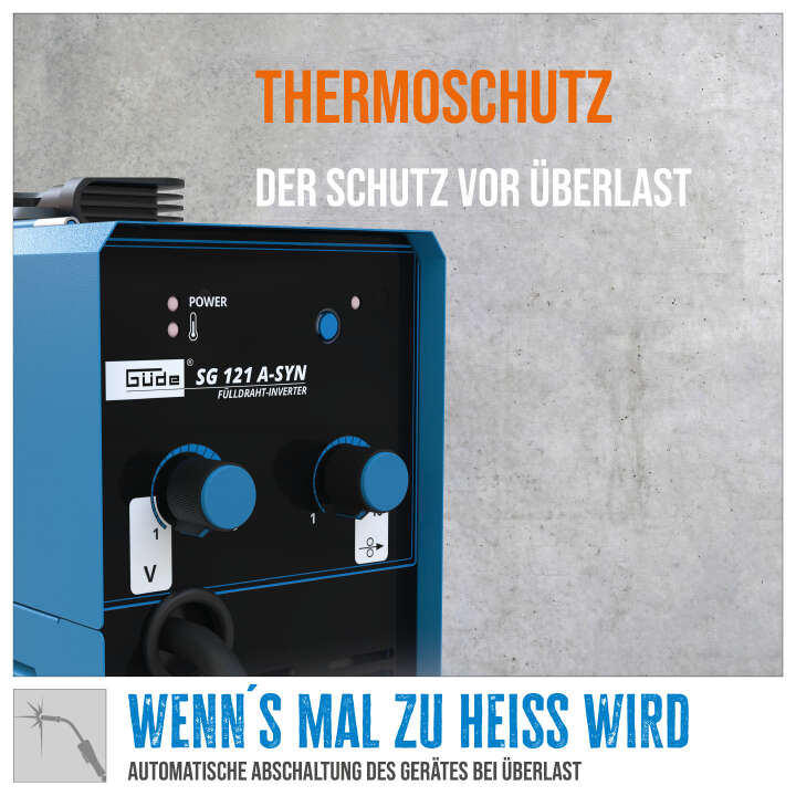 Güde Fülldraht-Schweißgerät SG 121 A-SYN